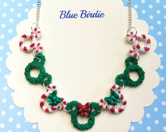 Disney Christmas necklace Disney gifts Disney jewelry Disney necklace Mickey Mouse jewellery Disney Christmas gifts Minnie Mouse jewelry