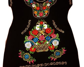 Mexican embroidered dress 08