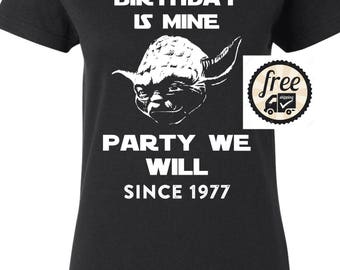Star Wars Birthday Shirt, May The 40th Be With You Star Wars t-shirt, great for 40th birthday, makes a great gift for any Star Wars fan! Y11