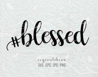 Blessed svg | Etsy