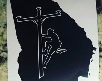 Ga lineman sticker