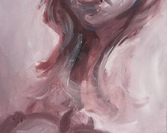 Horsewoman Acrylic Painting