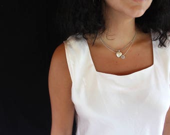 50% off! silk with square neckline