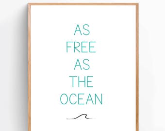 Ocean quote | Etsy