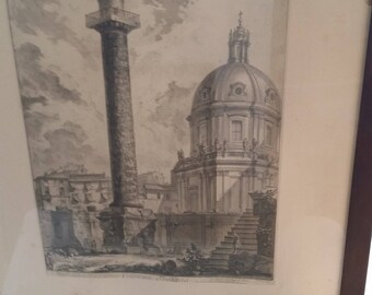 Colonna Trajana etching REDUCED PRICE