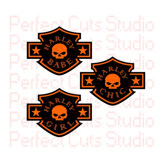 Download 11 Harley Davidson Designs SVG and Studio 3 Cut Files Stencil