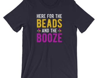 mardi gras bead dog shirt