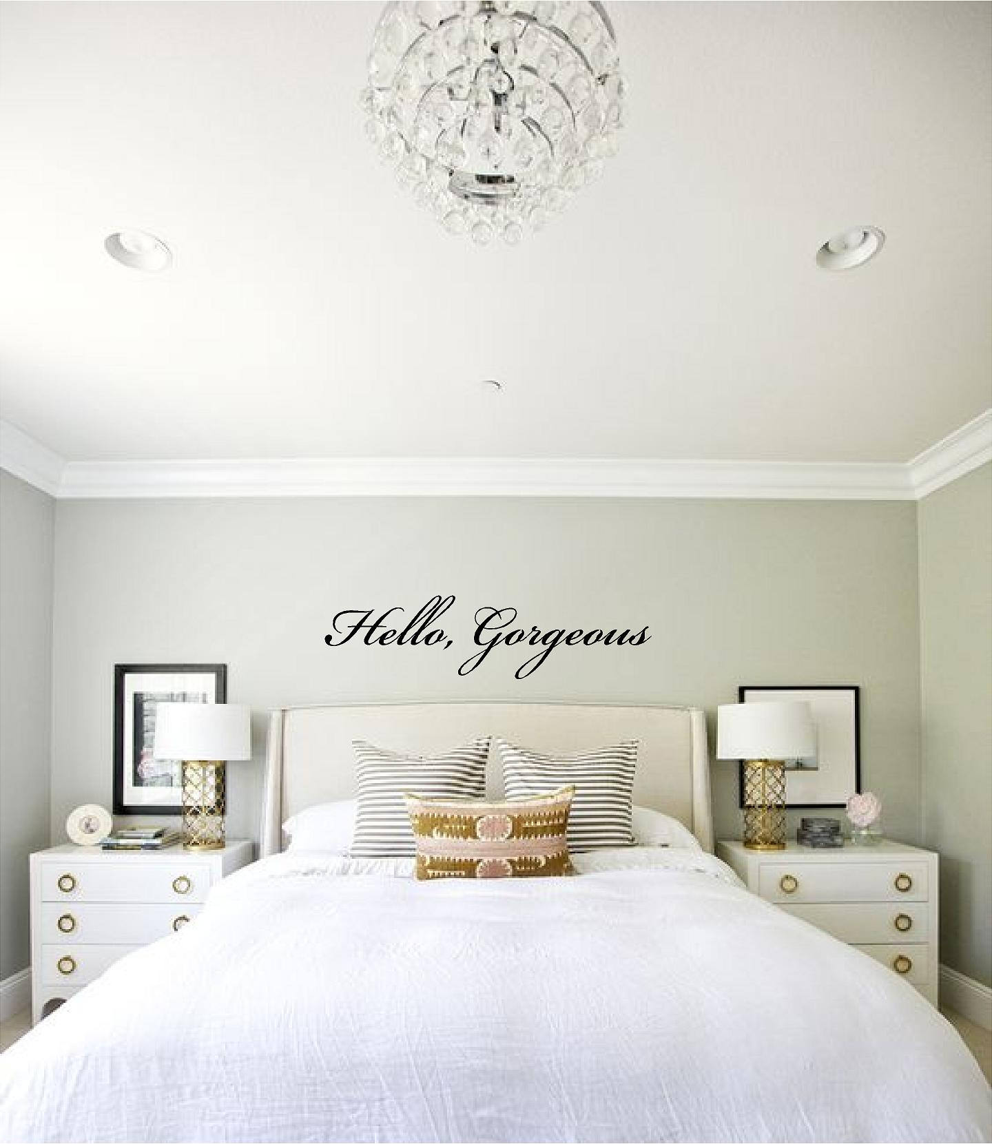 Hello Gorgeous Vinyl Letters Decals Wall Art in Words Vinyl Hello Gorgeous Vinyl Letters Decals Wall Art in Words Vinyl