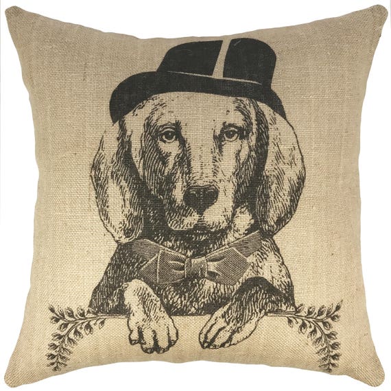 farmhouse dog pillow