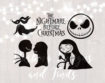 DIGITAL DOWNLOAD Halloween svg nightmare before christmas svg jack skellington svg sally skellington svg pumpkin svg disney svg png cut file