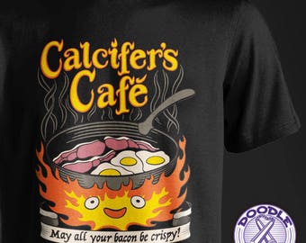 Calcifer's Cafe - Howl's Moving Castle Themed T-shirt