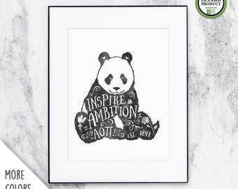 Alpha Omicron Pi | Inspire Ambition | 8x10 Watercolor Print | Sorority Big Little Reveal Gift | Officially Licensed | AOP-810