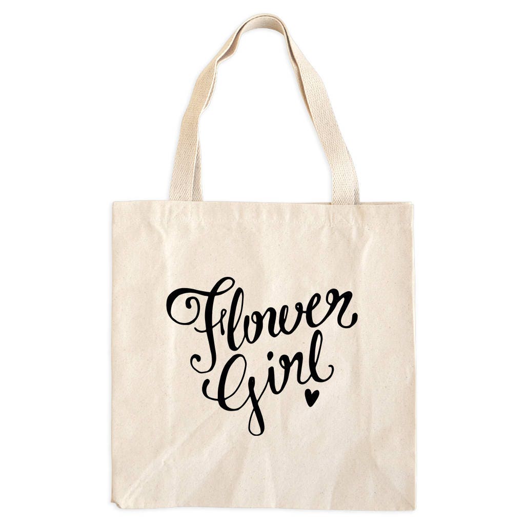 Flower Girl Tote Bag Flower Girl Bag Flower Girl Tote