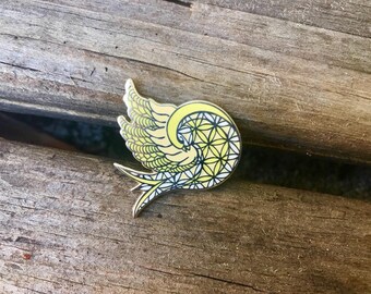 Pretty Lights Hat Pin - OG Yellow Bird