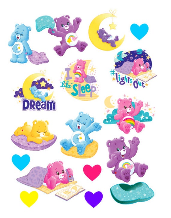 Care Bear Stickers 17 Pieces Kids Sticker Book Journals