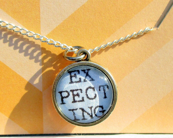 Pregnancy necklace-Expecting jewelry-Mommy to be gift- Pendant Necklace-Pregnancy gift-Baby Shower gift-Gift for Expecting Mom