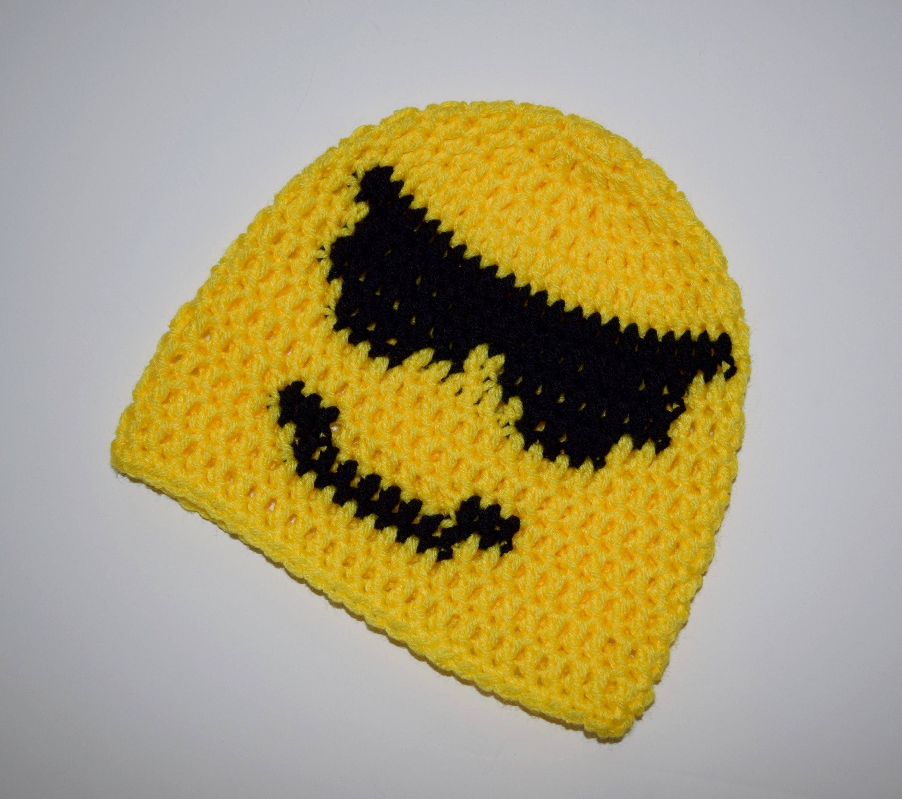 Emoji Hat Crochet Emoji Hat Sunglasses Emoji Hat Knit