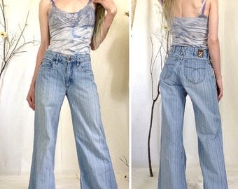90s Jeans, High Waisted, Gen X, Bellbottoms, Size XS 0 1 2 3, Generation X, Wide Leg, Flares, 1990s, 90s, 90s Pants, Bellbottom Jeans, Denim