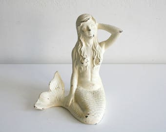 Vintage Cast Iron Mermaid