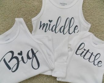 big little middle little little little shirts