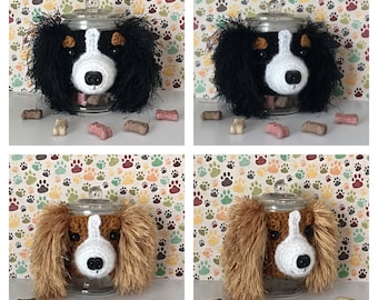 Cavalier King Charles Spaniel - Dog Treat Jar - Crazy Dog Lady - Dog Mama - Fur Mama - Best Dog Ever - Pure Breed Dog - My Kids Have Paws