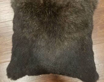 sea otter fur pillow