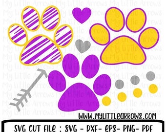 50% off - Tigers svg - SVG, DXF, Eps, png Files - Cutting Machines Cameo or Cricut - tiger paw print svg- cute basketball svg - cute baseba