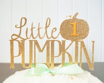 Little Pumpkin Cake Topper