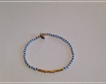 ELASTIC MIYUKI BRACELETS gold filled beads