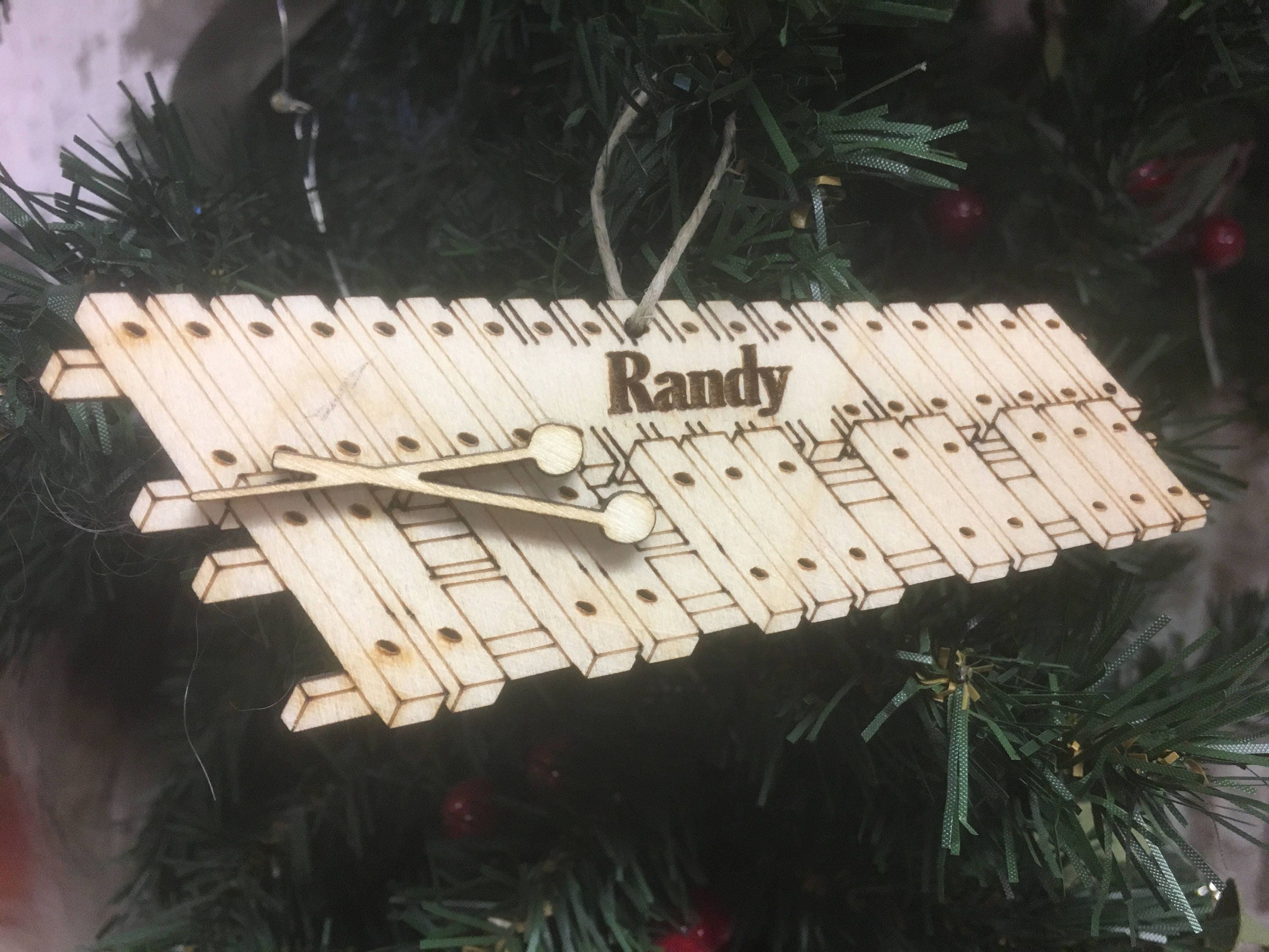 Xylophone Personalized Christmas Ornament