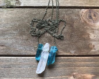 Blue Quartz Necklace