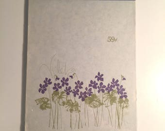 Vintage 1970s Notepad Floral Writing Paper Vintage Unused Stationery