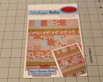 Vintage Baby Pattern by Amy Hamberlin of Kati Cupcake Pattern Co. Throw and Crib Size