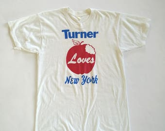 Vintage 1970sTurner Love New York 50/50 white t-shirt