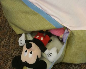 Stuffed animal storage bean bag bag style chair
