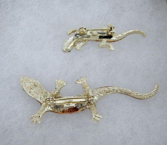 Alligator Pin Set Crocodile Pin Set Alligator Jewelry