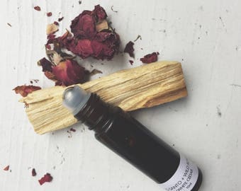 Wildwood PALO SANTO + ROSE Botanical Fragrance, Natural Perfume, Organic Fragrance, Essential Oil Perfume