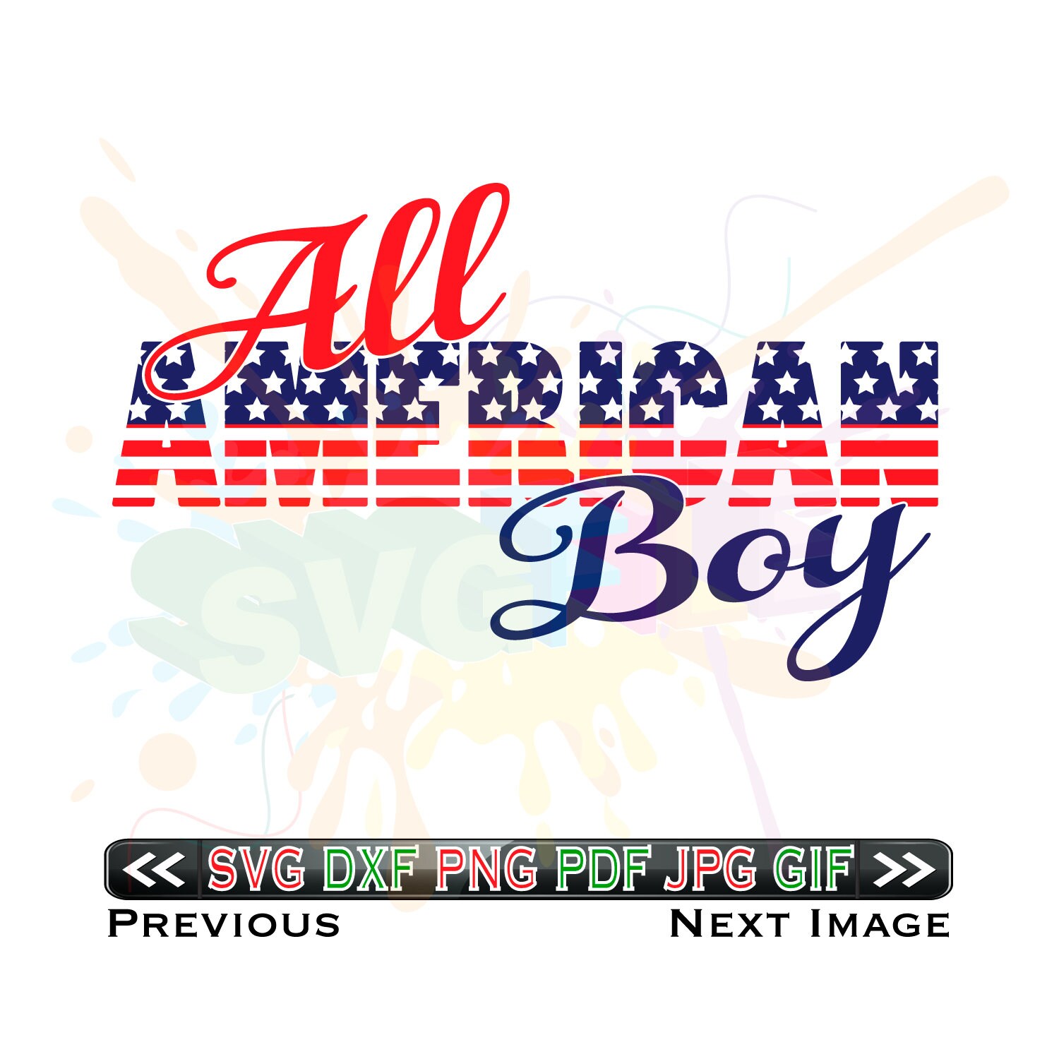 Download All American Boy SVG Files for Cutting Cricut Designs SVG