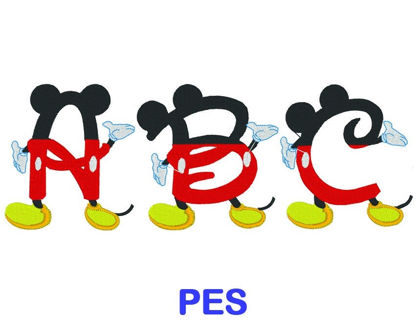 what font is mickey mouse letters