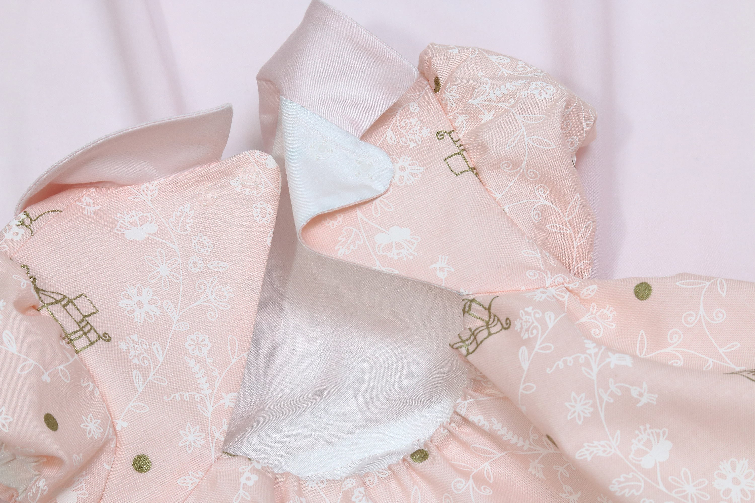 First Birthday Dress Rose Gold Baby Dress And Bloomers In Vintage
