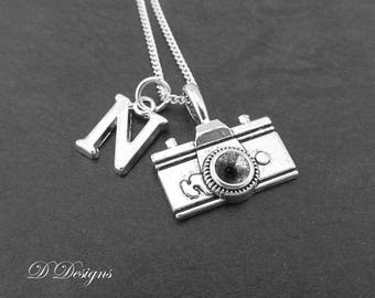 Camera Necklace, Camera Pendant, Photographers Necklace, Camera Jewellery, Personalised Necklace, Camera Gifts, Photography Gifts