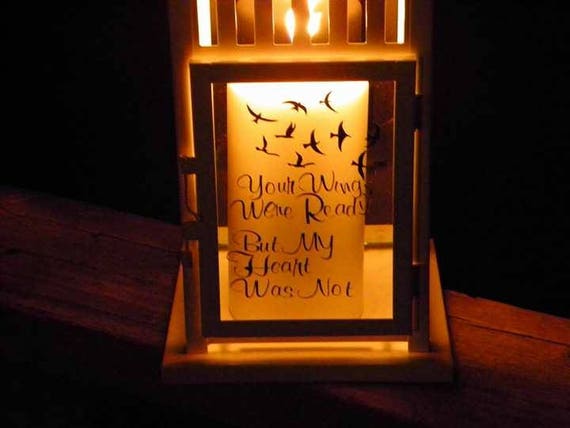 Personalised Memorial Lantern Memorial Lantern In Memory Of