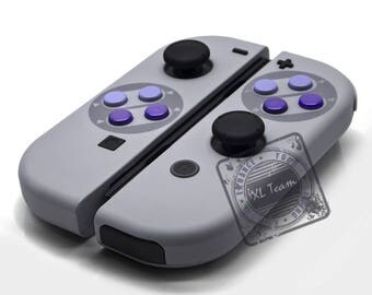 Custom SNES Super Nintendo Themed Nintendo Switch Joy-Con JoyCon Controllers