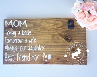 Mother of the Bride gift // Mother of the bride poem // Mother of the bride frame // Mother of hte bride sign // wedding gift