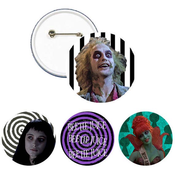 Beetlejuice buttons