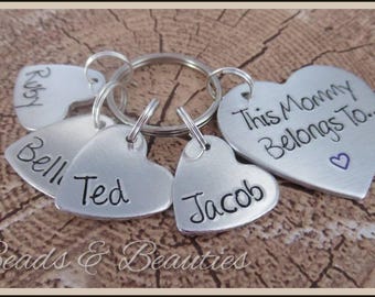 Mother's Day Keyring, Mummy Keyring, This Mummy Belongs To, Mum Keyring, Personalised Keyring for Mum, Personalized Keychain for Mum