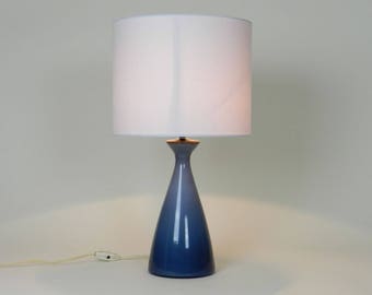 Cased glass lamp by Holmegaard/Kastrup. Denmark, 1960s. mid century modern