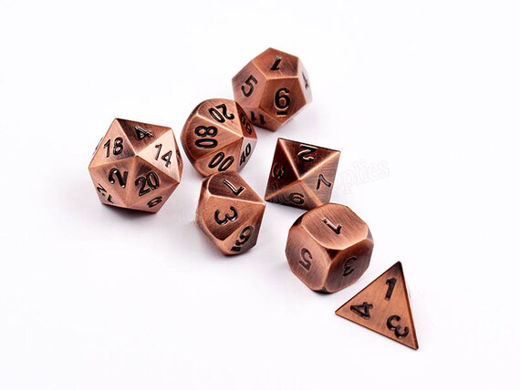 DnD Dice set-Metal Dice set for DnD RPG Dungeons and