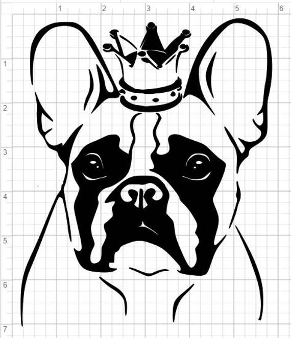 Download French Bulldog Design SVG PDF EPS Dxf & Studio 3 Cut Files