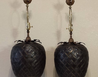 Pair of John Richard Brass Table Lamps